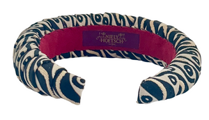 Luxury Design heabdband black and white damask chic