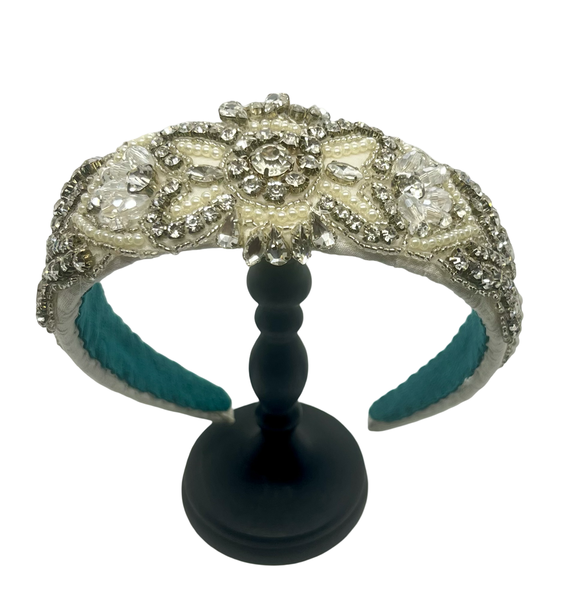 Violetta Most Precious Headband Glitz Dupion White