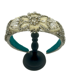 Violetta Most Precious Headband Glitz Dupion White