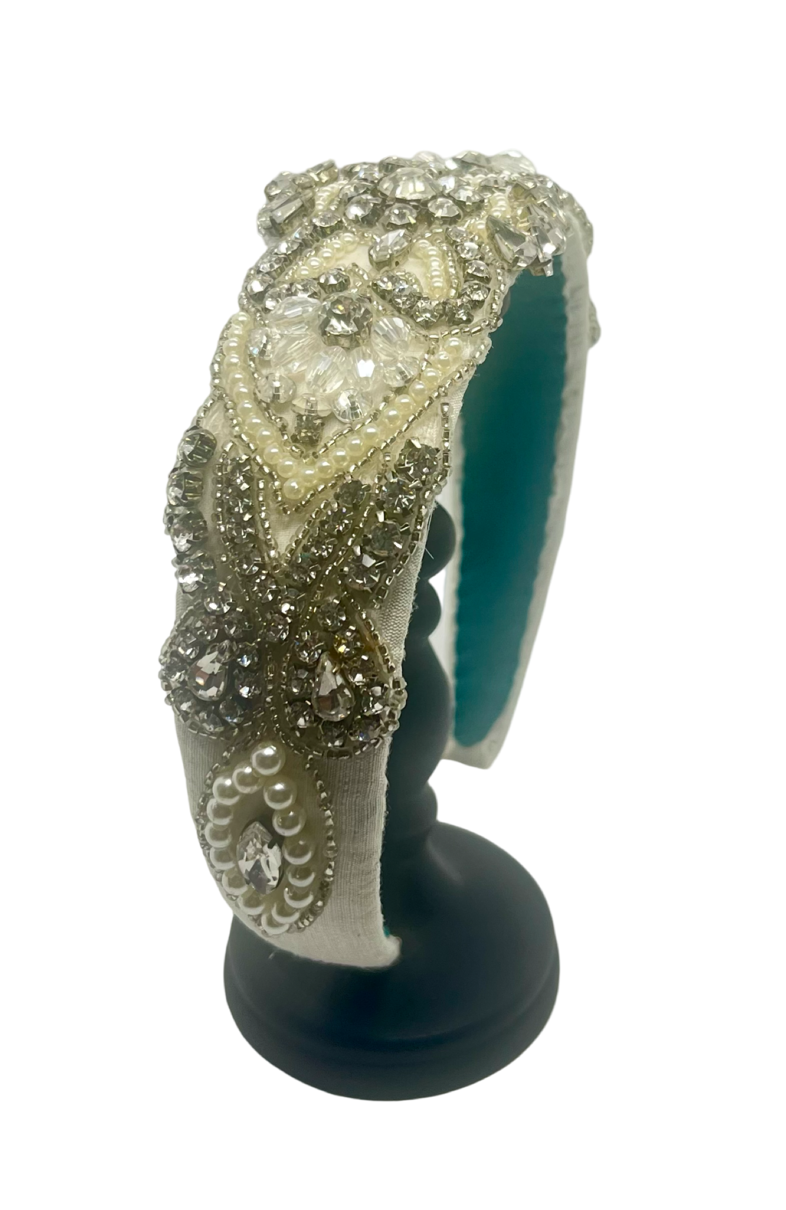 Violetta Most Precious Headband Glitz Dupion White