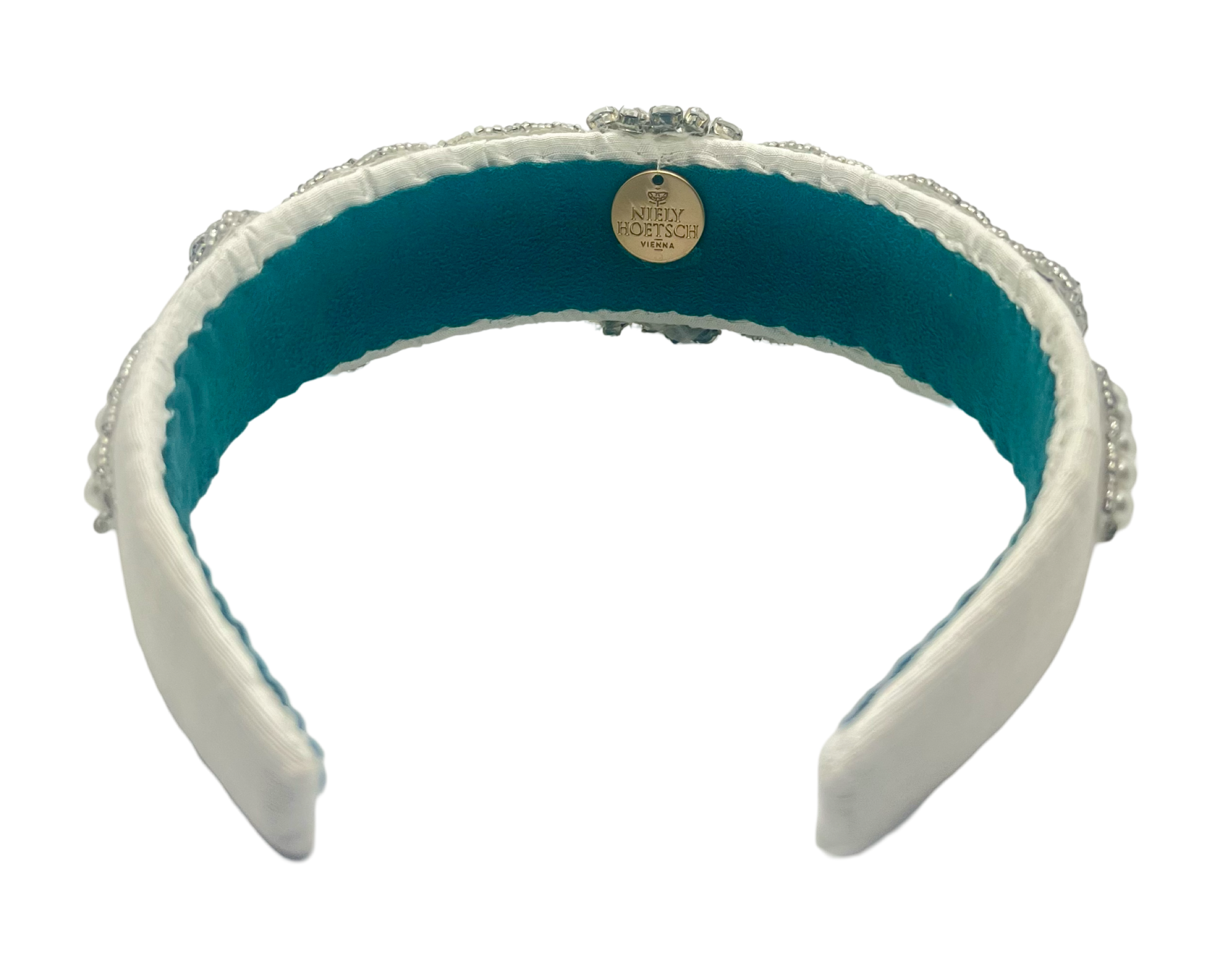 Violetta Most Precious Headband Glitz Dupion White