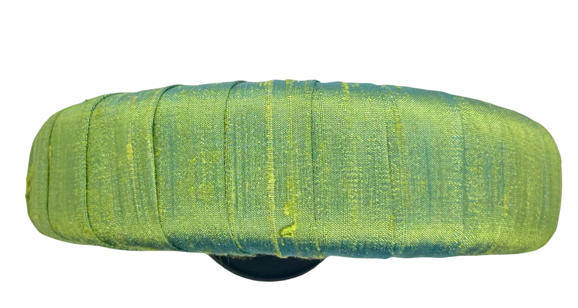 Melanie Croissant Headband Dupion Avocado Green