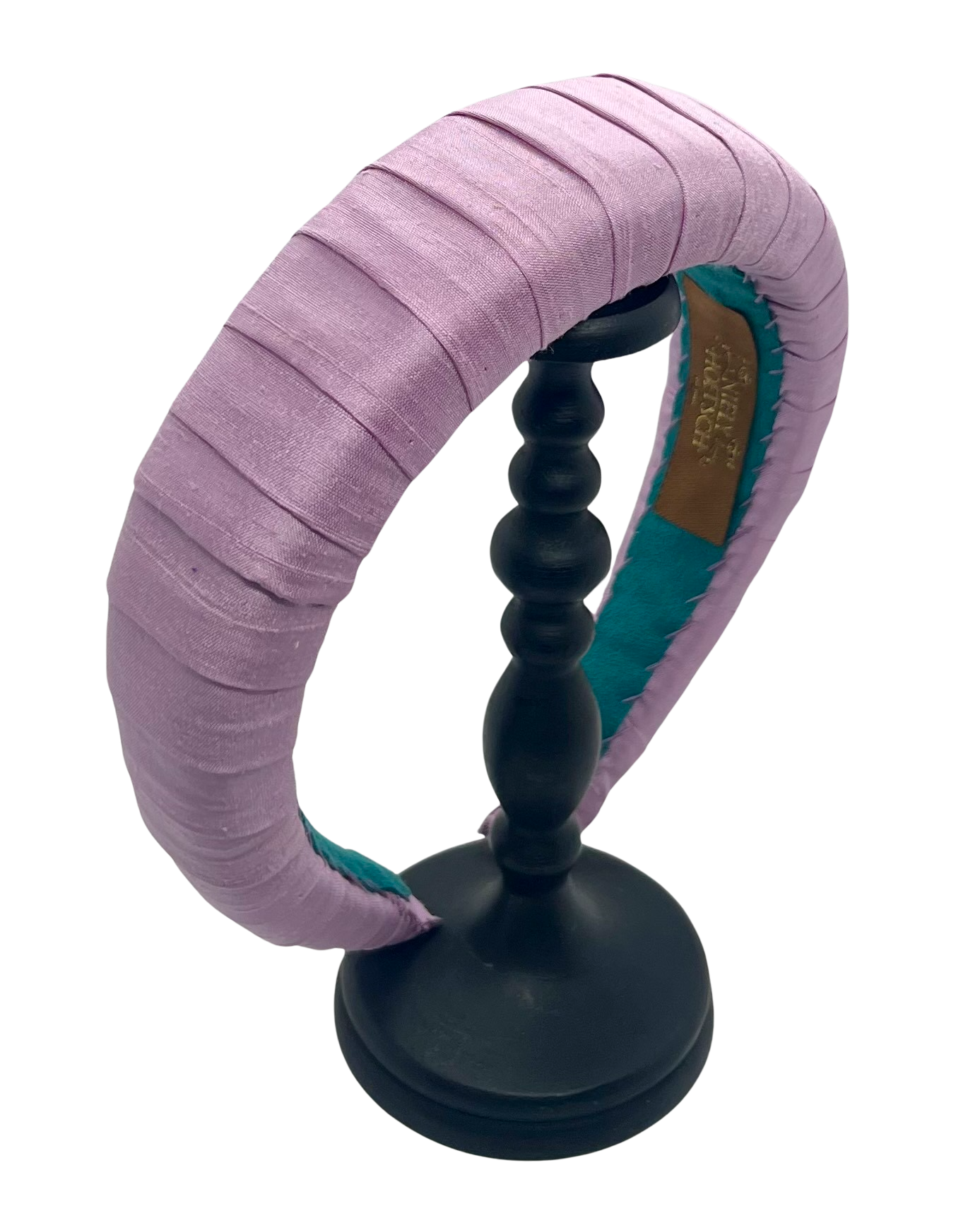 Melanie Croissant Headband Dupion Lilac