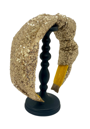 Emmie Flicker Knot Headband Gold