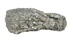 Emmie Flicker Knot Headband Silver Latte