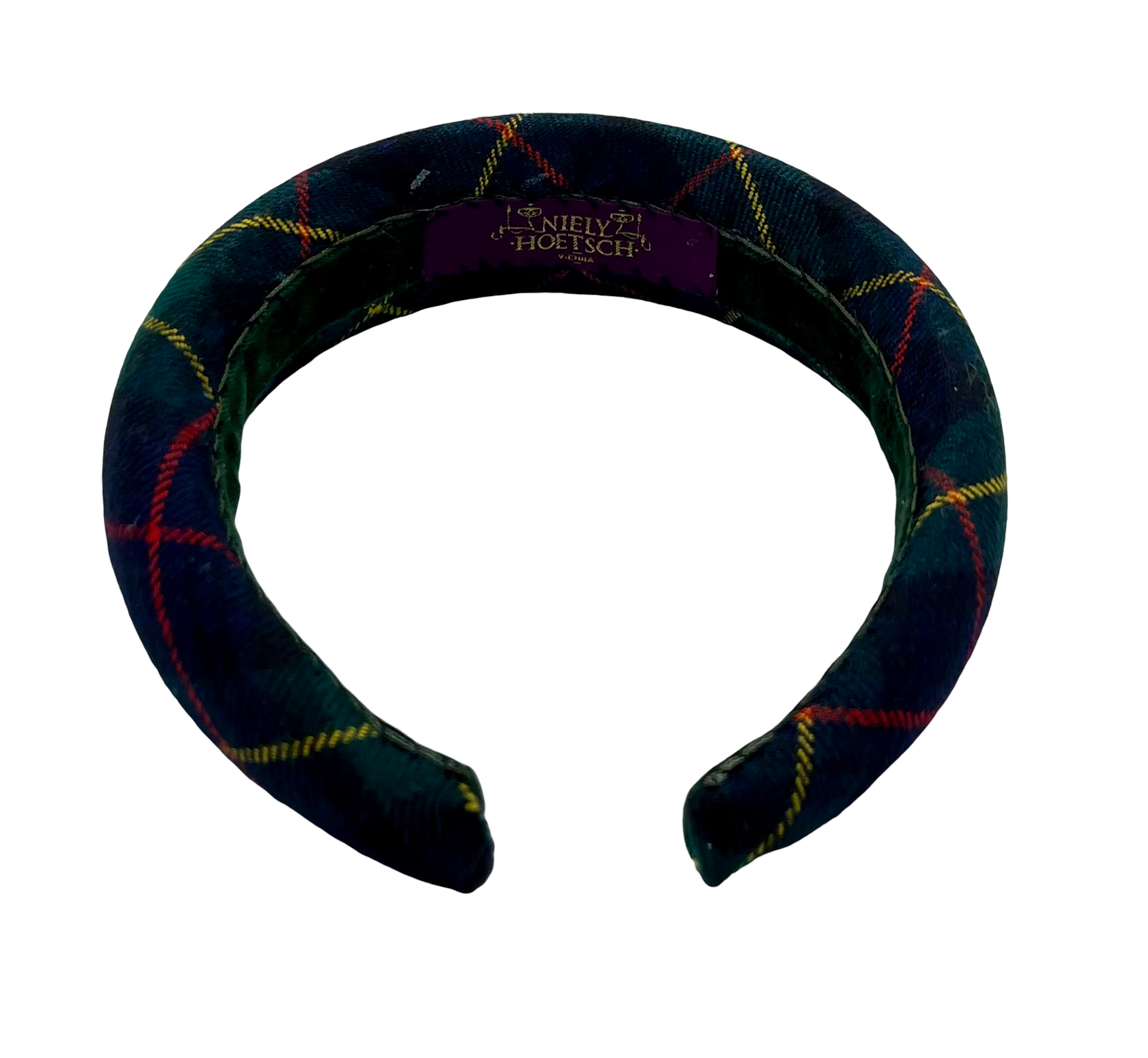 Suellen Padded Headband Plaid Green