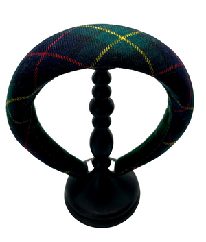 Suellen Padded Headband Plaid Green