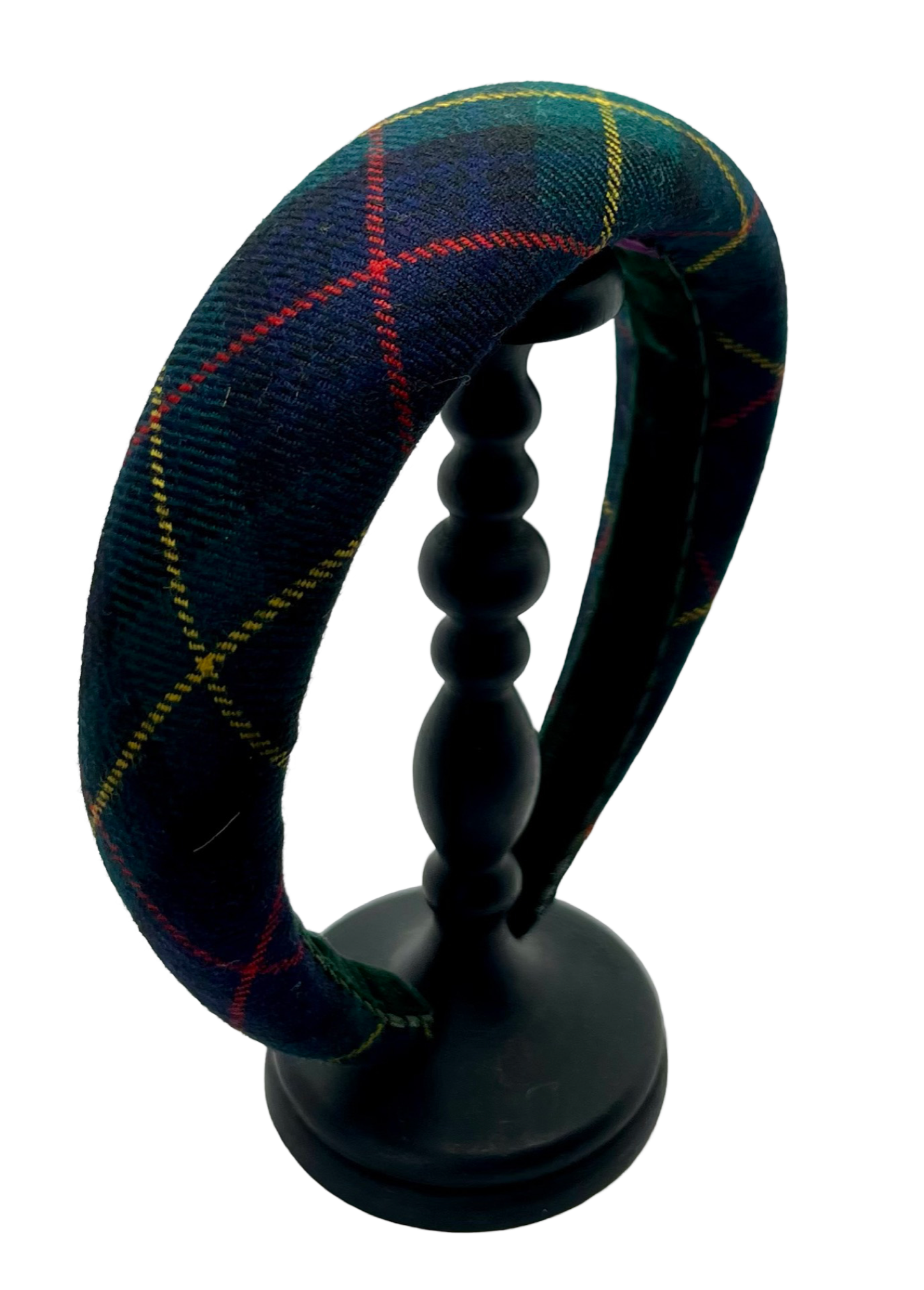 Suellen Padded Headband Plaid Green