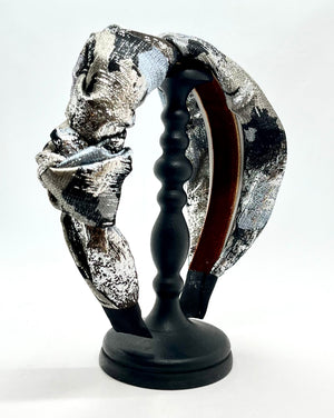 Merriwether Luster Knot Headband Mercury