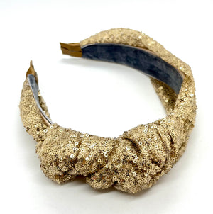 Emmie Flicker Knot Headband Gold