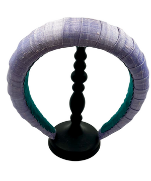 Melanie Croissant Headband Dupion Serenity Lavender