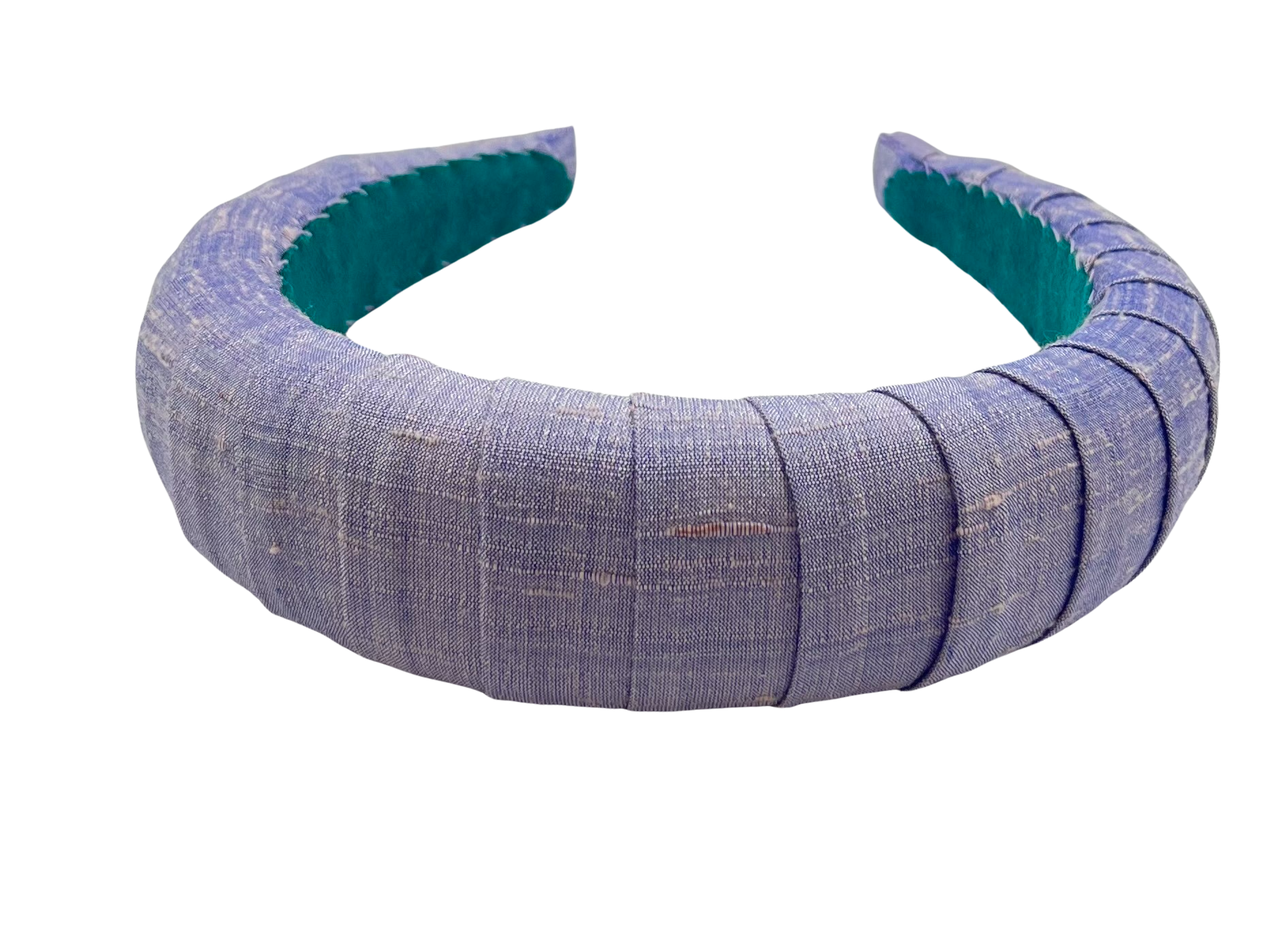 Melanie Croissant Headband Dupion Serenity Lavender