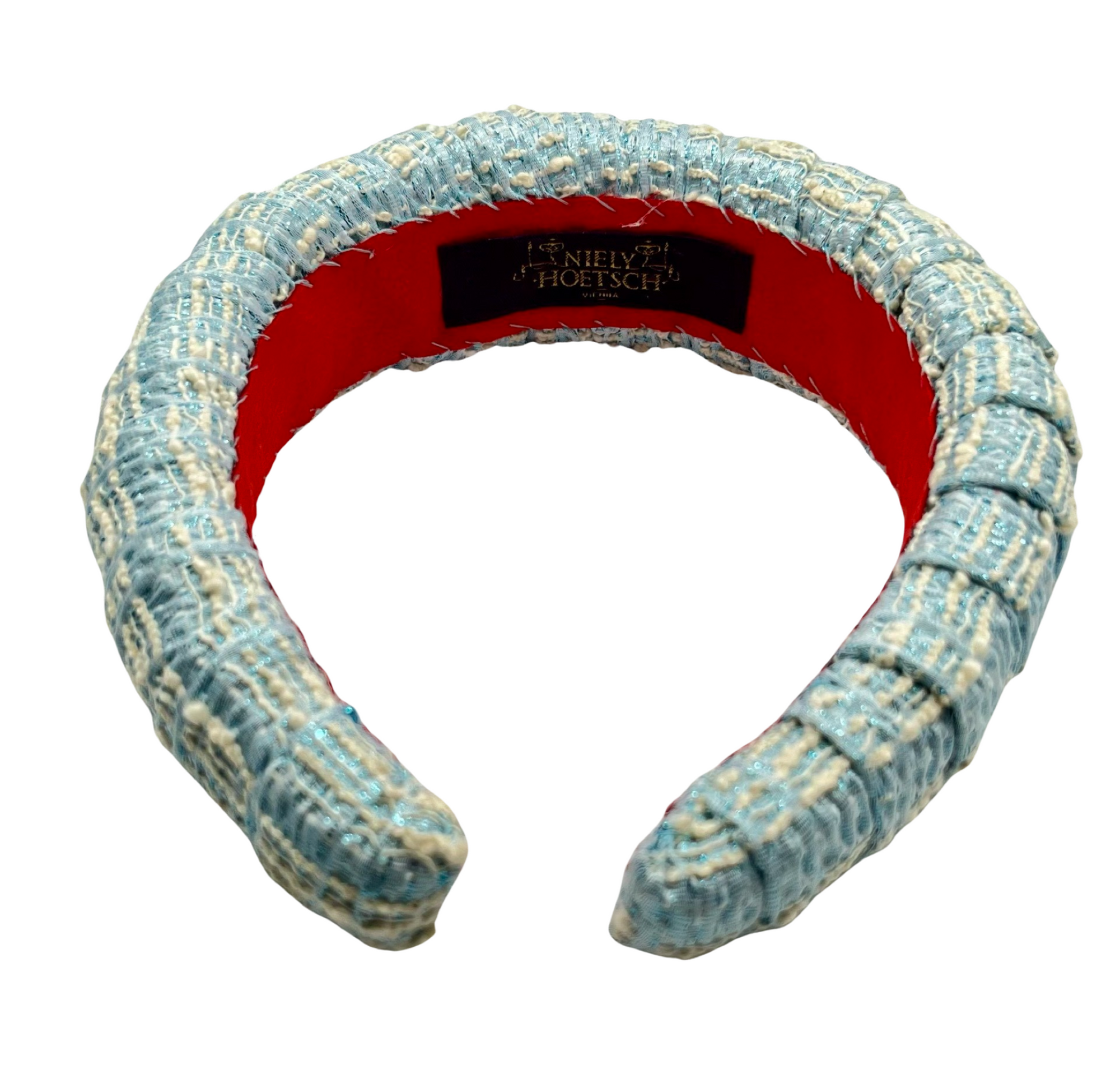 Prissy Croissant Headband Glitz Blue