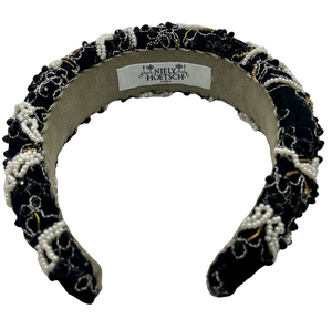 Violetta Headband embroidered black