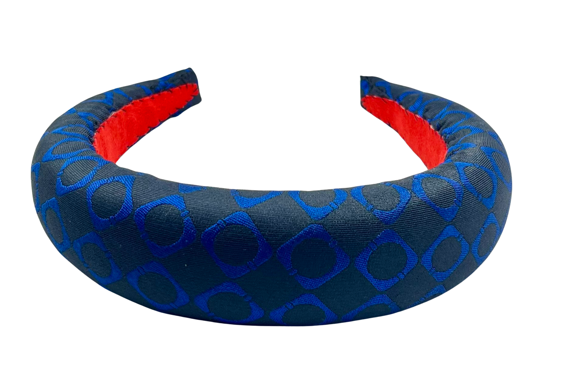 Merriwether Padded Headband Geo Black & Peacock Blue