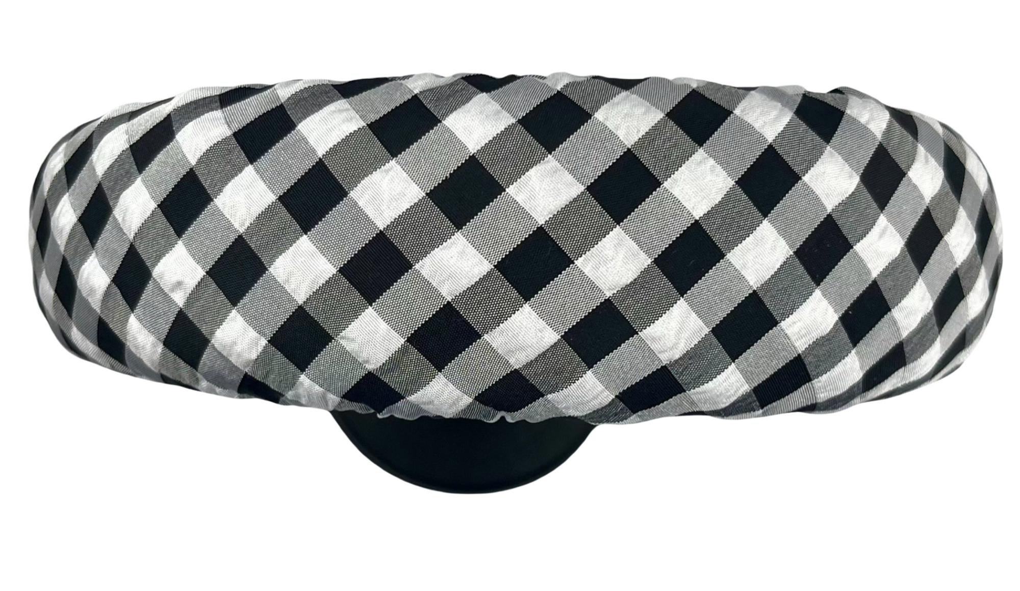 Merriwether Padded Headband Checkered Black & White