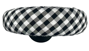 Merriwether Padded Headband Checkered Black & White