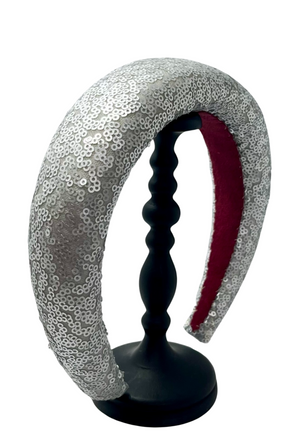 Emmie Padded Headband Silver