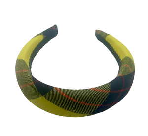 Suellen Padded Headband Plaid As If