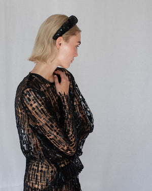 Emmie Padded Headband Black