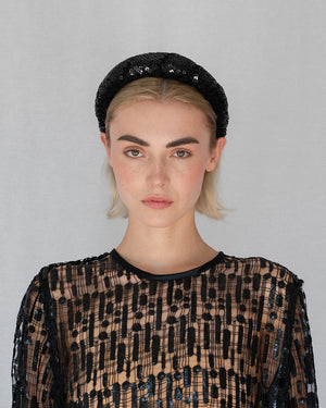 Emmie Padded Headband Black