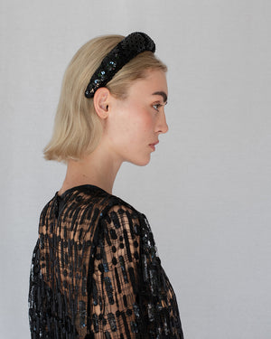 Emmie Padded Headband Black