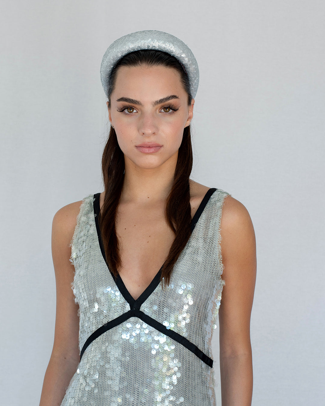 Emmie Padded Headband Silver