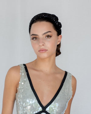 Emmie Flicker Knot Headband Noir