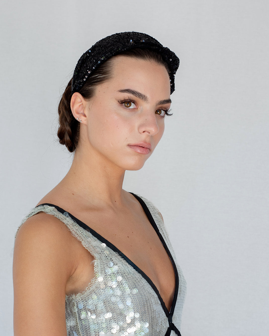 Emmie Flicker Knot Headband Noir