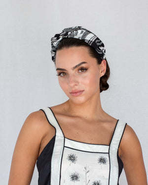 Merriwether Luster Knot Headband Mercury