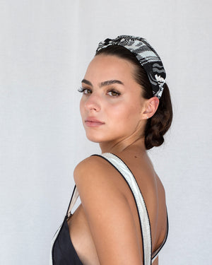 Merriwether Luster Knot Headband Mercury