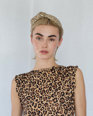 Emmie Flicker Knot Headband Gold