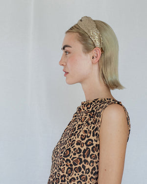 Emmie Flicker Knot Headband Gold