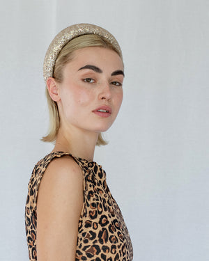 Emmie Padded Headband Gold