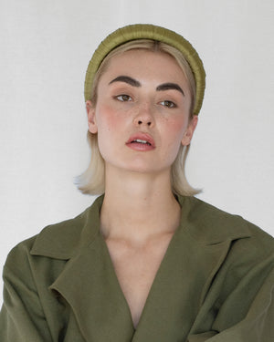 Melanie Croissant Headband Oregano Green