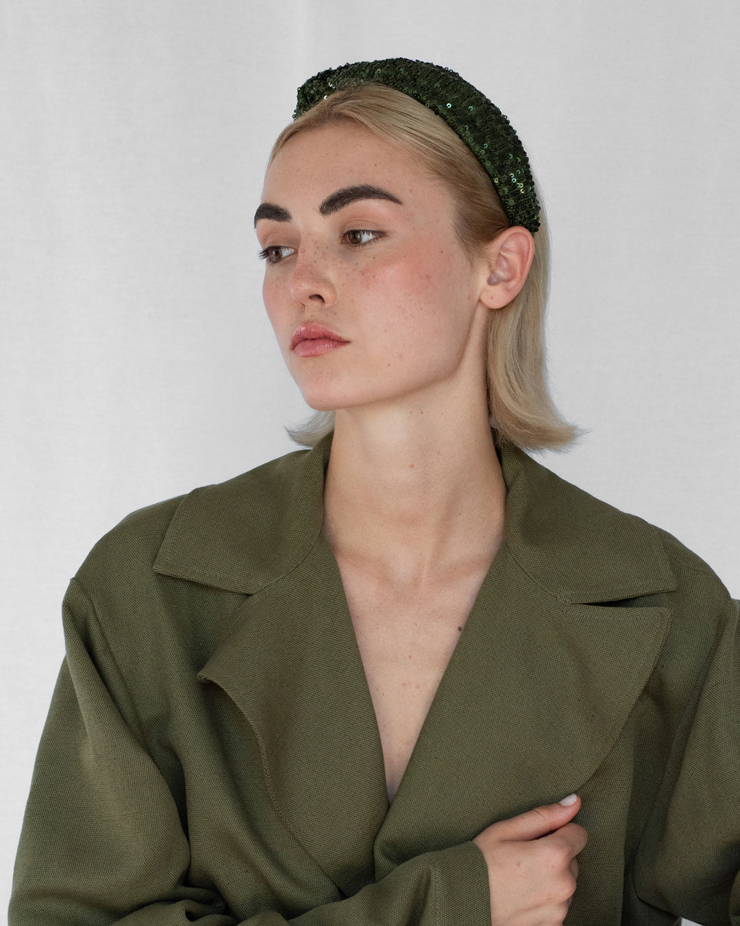 Emmie Flicker Knot Headband Emerald