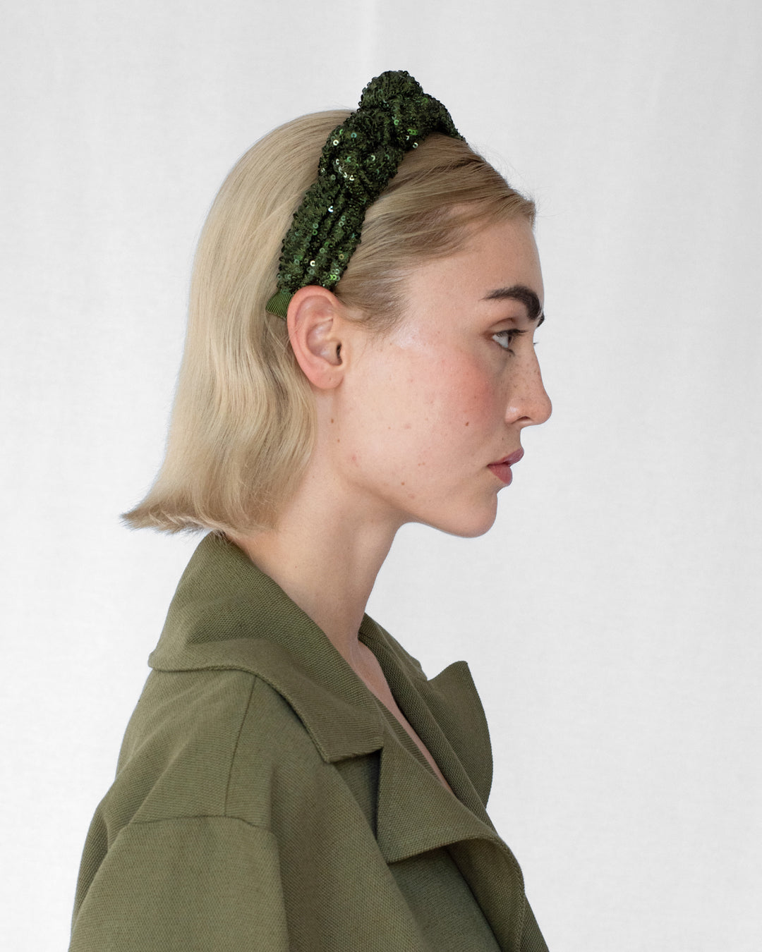 Emmie Flicker Knot Headband Emerald