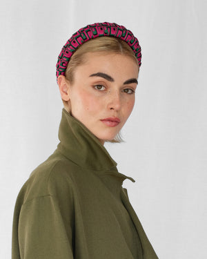 Merriwether Croissant Headband Geo Pink Mangueira