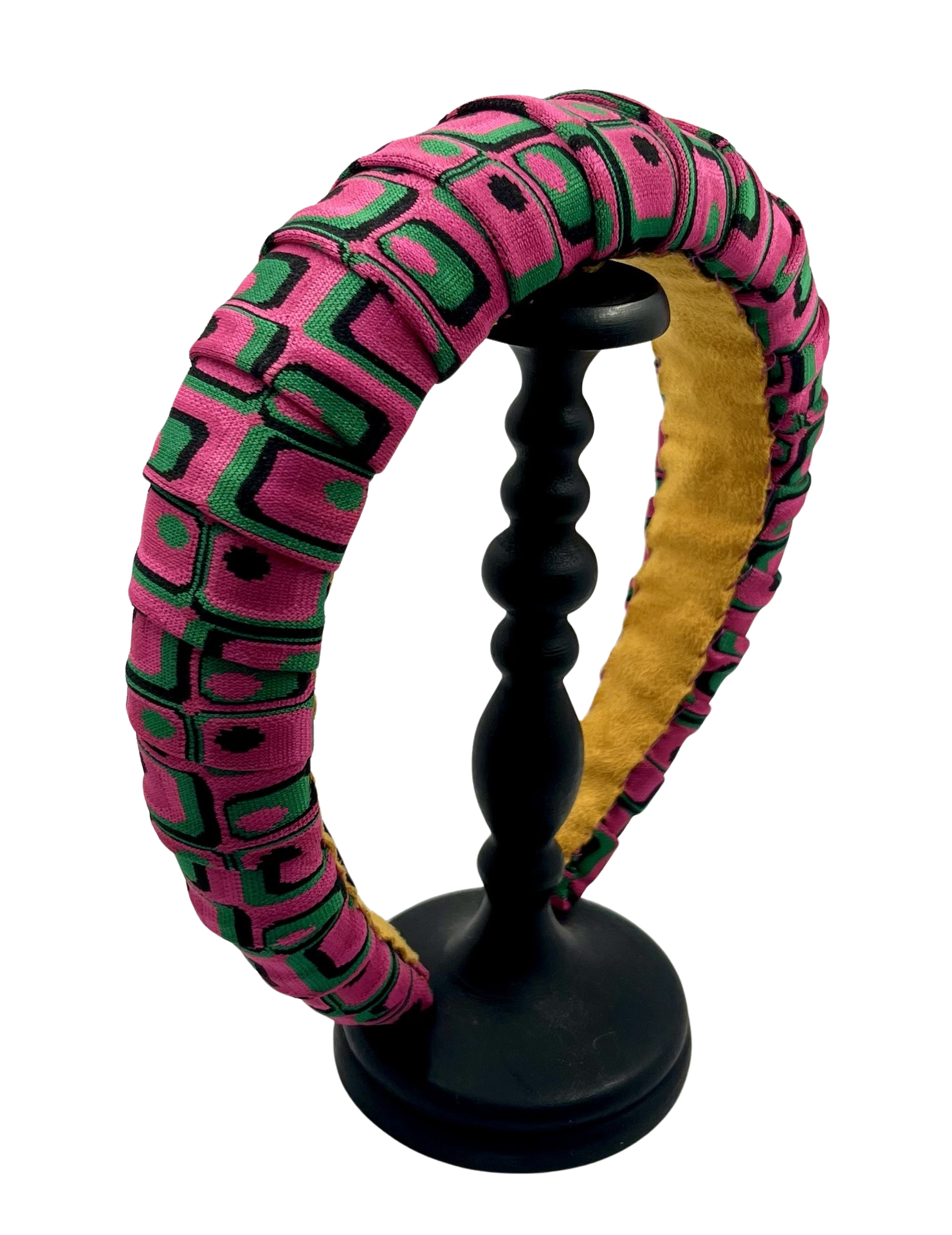Merriwether Croissant Headband Geo Pink Mangueira
