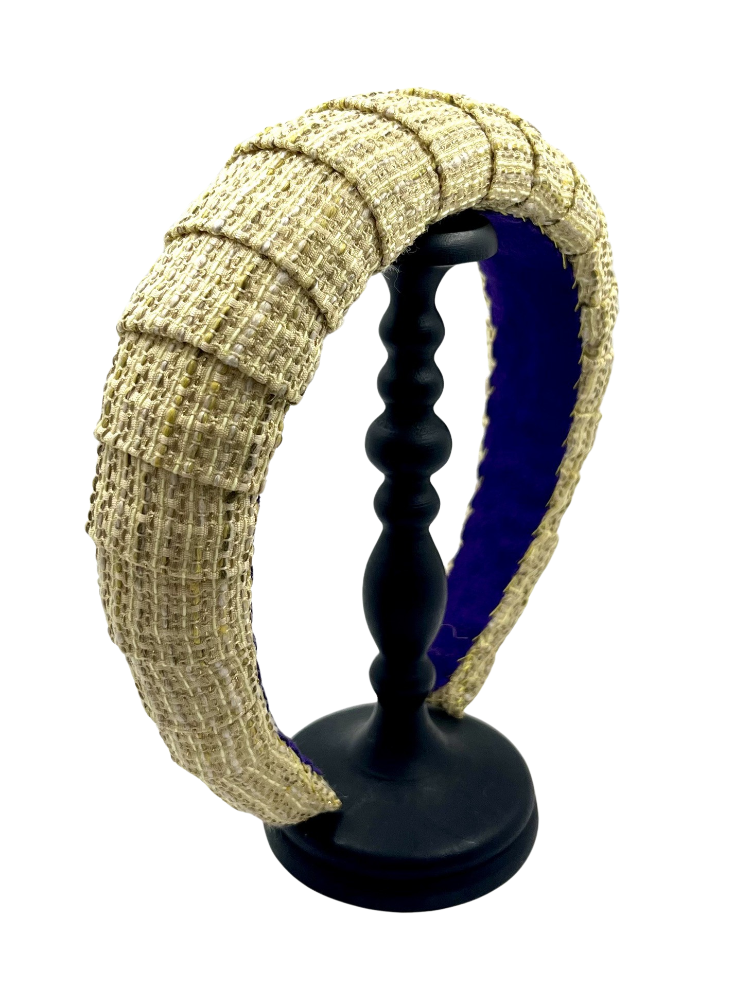 Prissy Croissant Headband Glitz Yellow