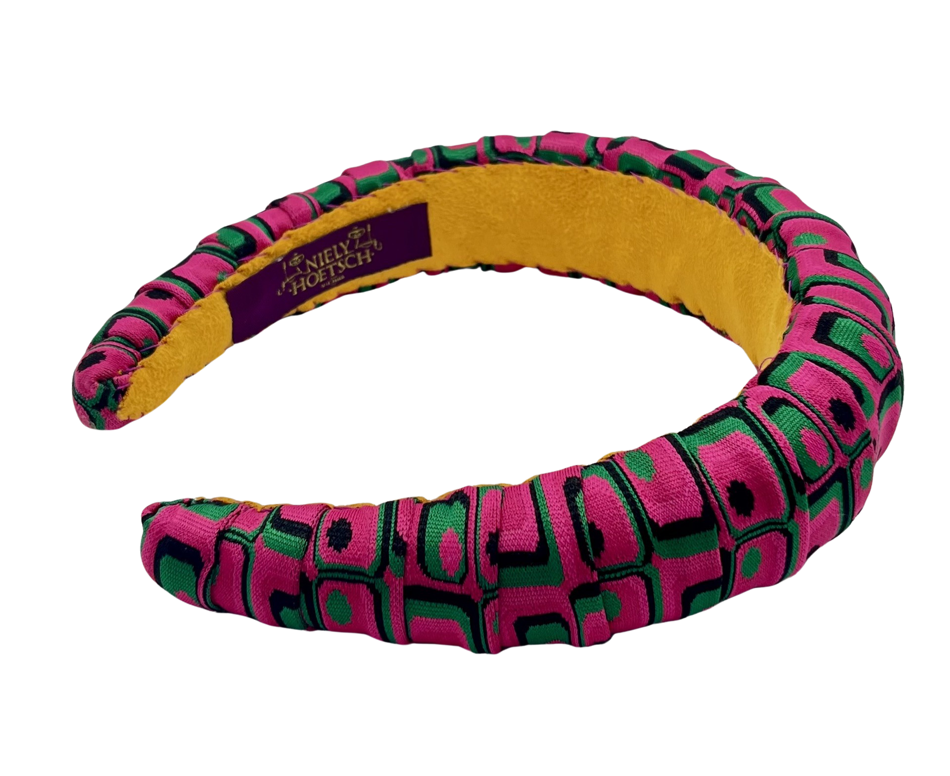 Merriwether Croissant Headband Geo Pink Mangueira