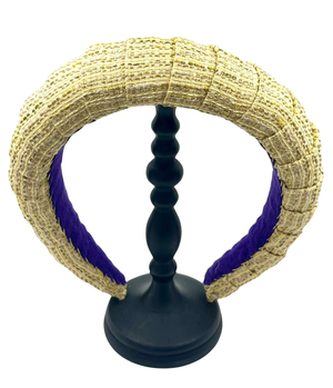 Prissy Croissant Headband Glitz Yellow