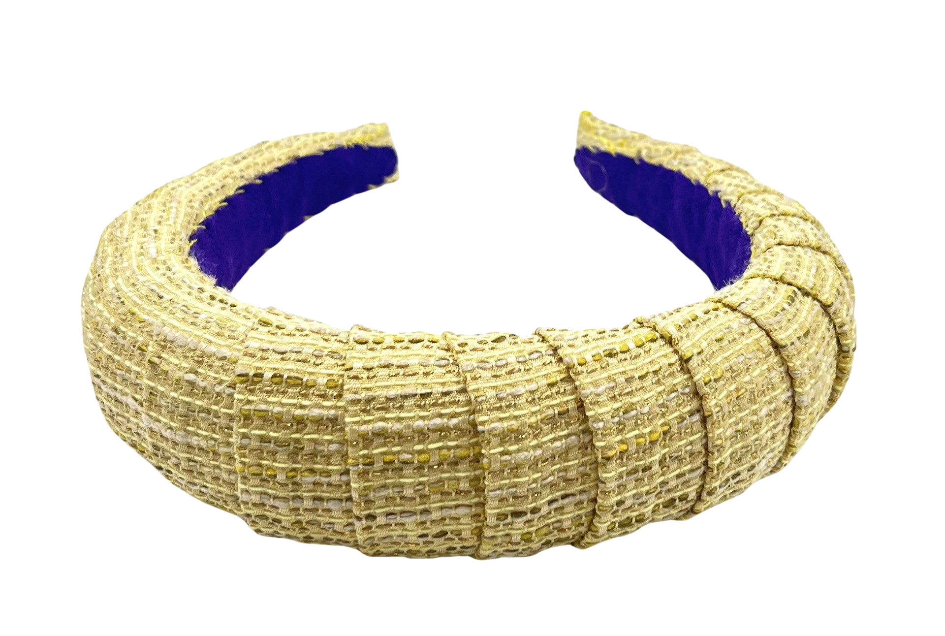 Prissy Croissant Headband Glitz Yellow