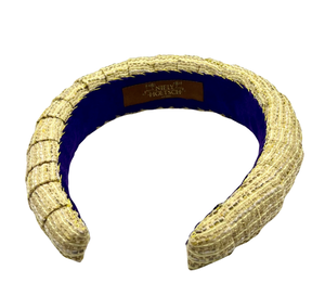 Prissy Croissant Headband Glitz Yellow